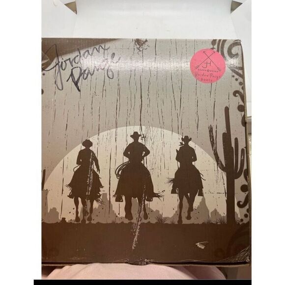 New Jordan Page Women's Western Ankle Boots Size 9.5 Hair-on-Hide Square Toe - Picture 11 of 12